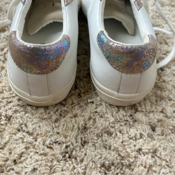 Madewell Sidewalk Low-Top Sneakers in Iridescent Leather Size 7 - Picture 12 of 12